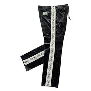 FDMTL X BILLIONAIRES BOY CLUB Black Velour Velvet Track Pants Street Men's Sz S